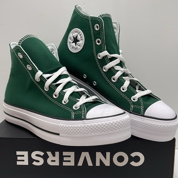Converse Men’s CTAS LIFT HI
MIDNIGHT CLOVER/WHITE/BLACK A09987C Platforms Sneakr - Picture 2 of 16